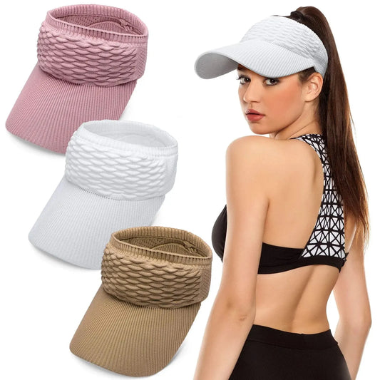 ☀️🧢 Vizir s rupom za visoki rep – UV zaštita, prozračan, za aktivnosti na otvorenom i svakodnevnu upotrebu-HR