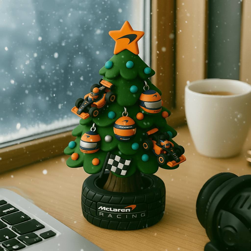 🎄🏎️ Μινιατούρα Χριστουγεννιάτικο Δέντρο σε Στυλ Ομάδας F1-GR
