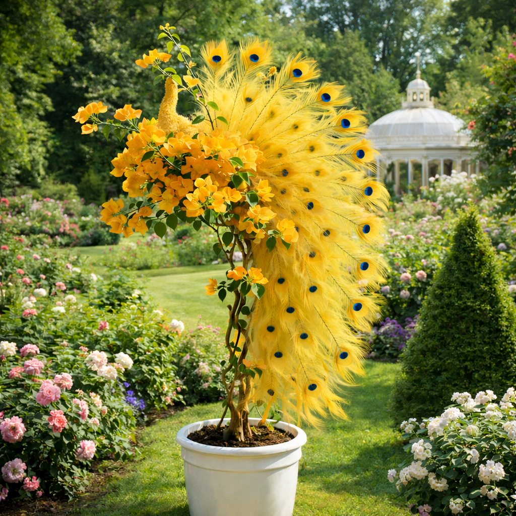 Semillas de buganvilla pavo real: embellece tu jardín con elegantes flores de pavo real.-ES