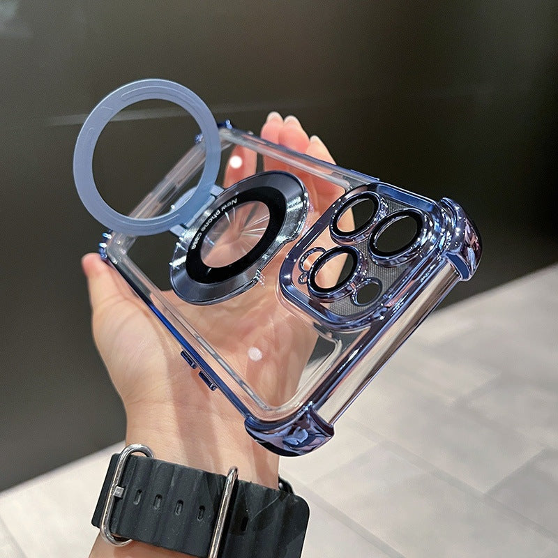 Apsauginis „iPhone“ dėklas su magnetiniu laikikliu ir apsauga nuo kritimo-LT