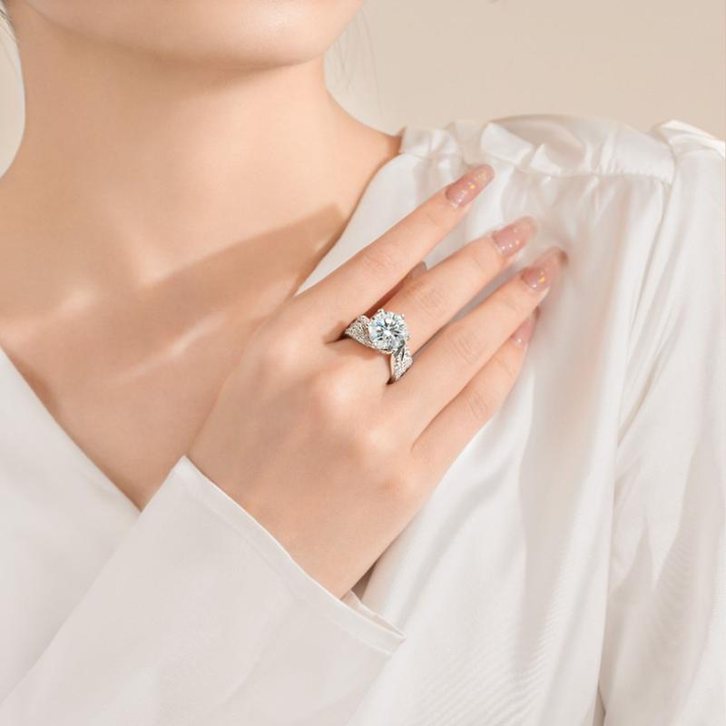 💖(PASKUTINĖ IŠPARDAVIMO DIENA - 80% NUOLAIDA) Magnetologijos moissanito „DIYSTARTM“ deimantinis žiedas 💍-LT