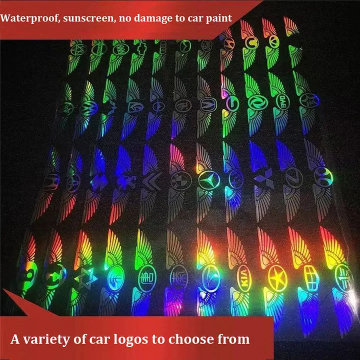 Pegatinas láser 3D de alas de ángel para coche (4 unidades)-ES