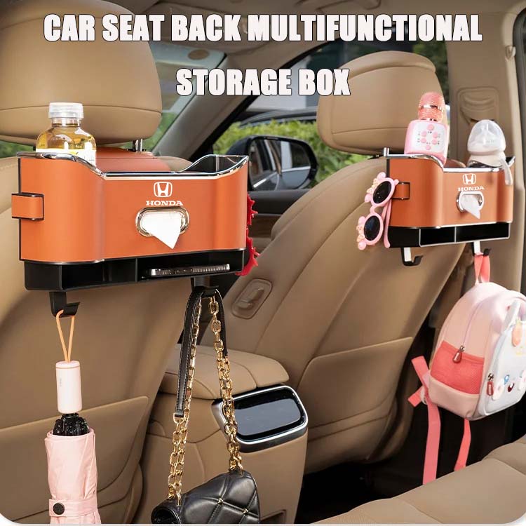 Compartimento de almacenamiento multifuncional para el respaldo del asiento del automóvil.-ES