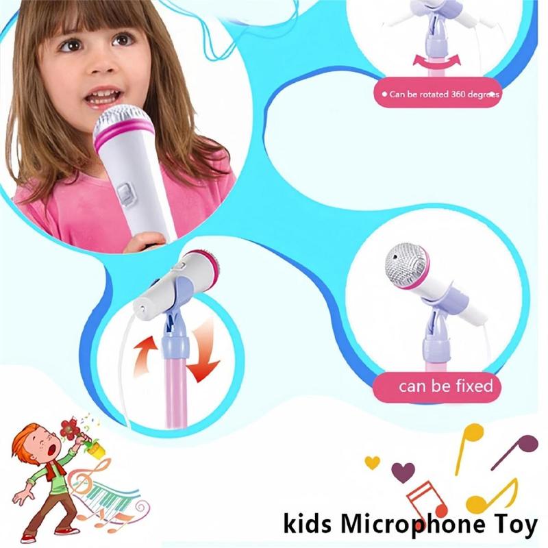 🎤 Igrača za karaoke mikrofon za otroke - lučke + raztegljivo držalo (70-90 cm) - popolno darilo za rojstni dan!🎁-SI