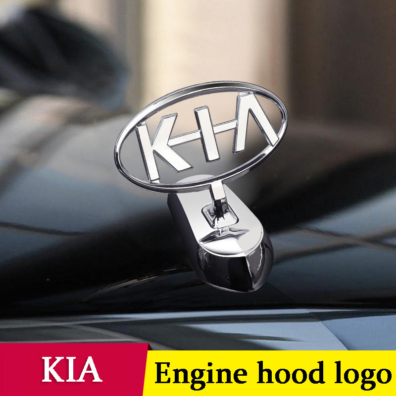 Decoración de modificación de coche con logotipo de capó-ES