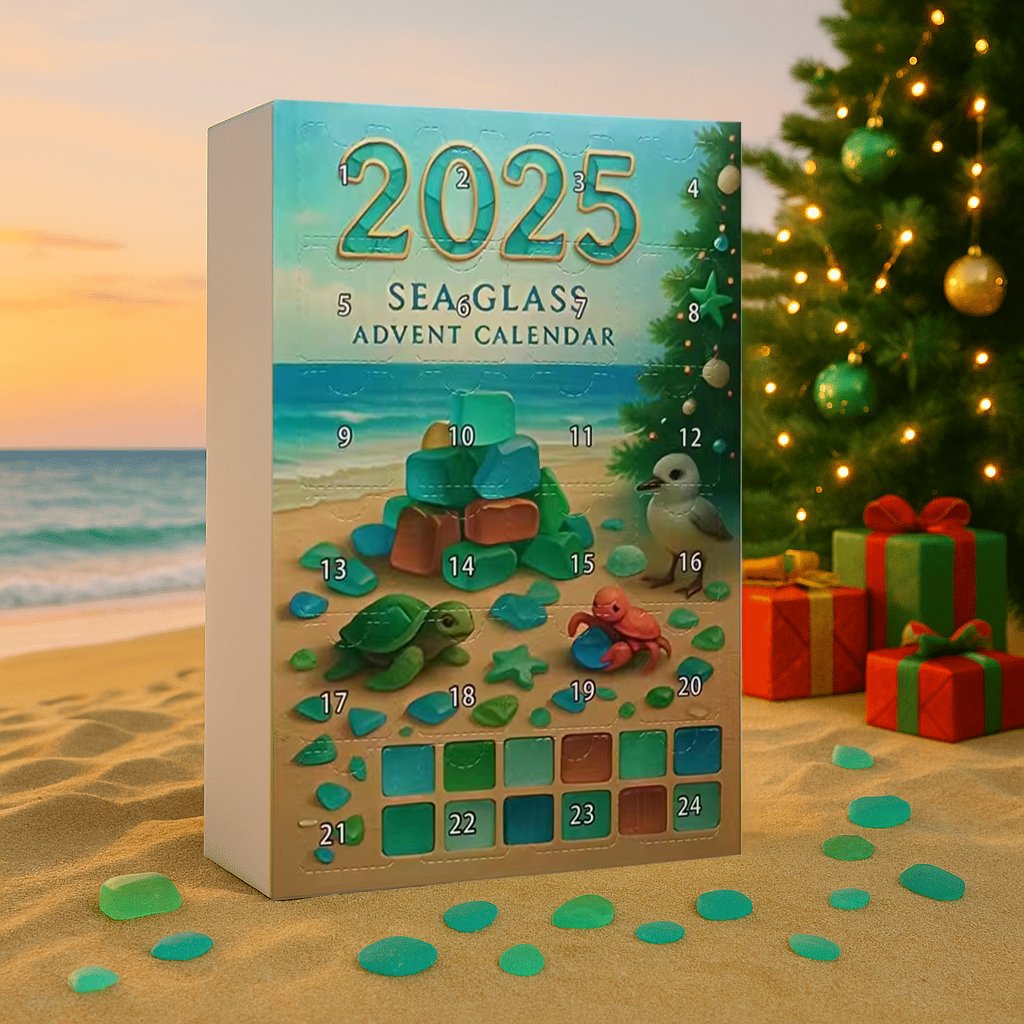 🌊✨Akrilinis Advento kalendorius su Kalėdų eglutės efektu 🎄❄️-LT
