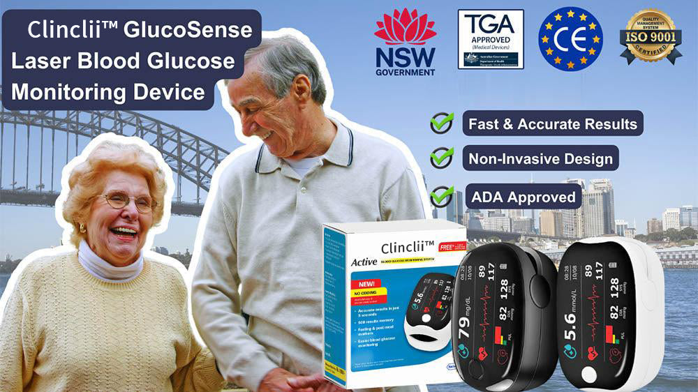 🎁Kúp 1 a získajte 1 zadarmo - Clinclii™ GlucoSense laserové zariadenie na monitorovanie hladiny glukózy v krvi-SK