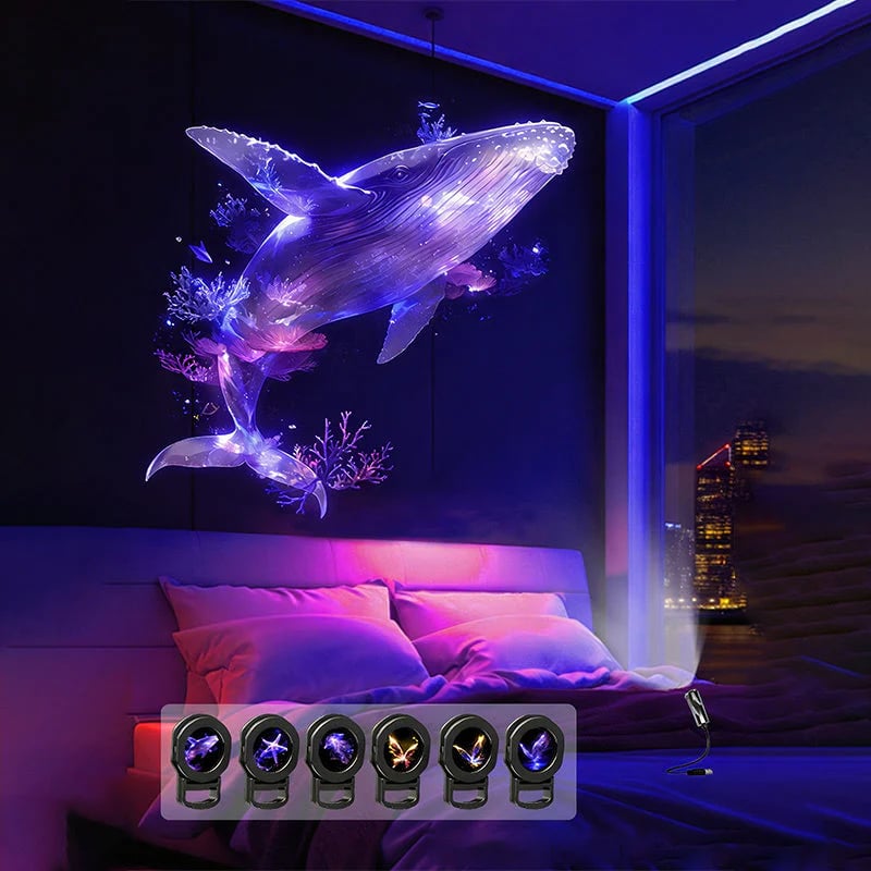 Proyector de luz nocturna USB con galaxia y luna 🥳🥳-ES