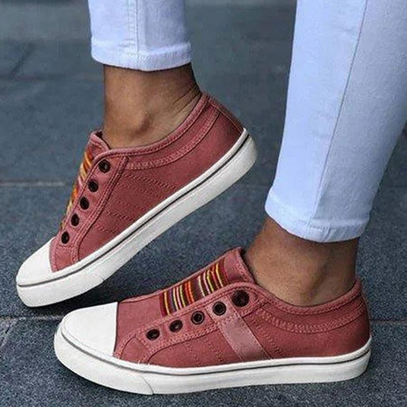 2025 Nuevos zapatos ortopédicos de verano Vintage Denim Slip On-ES
