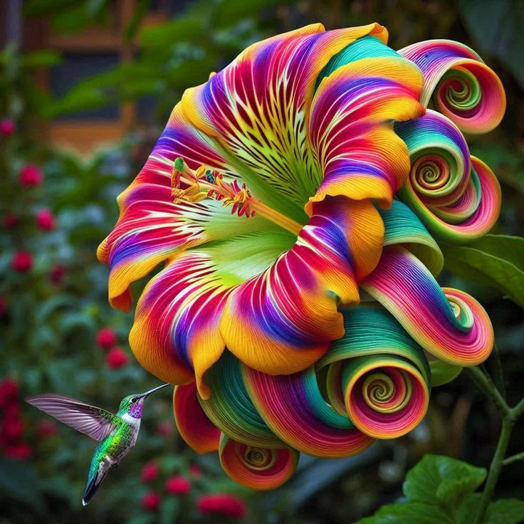🌈Semena cveta mavrične spirale - redka roža-SI