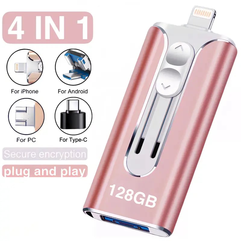 32~256GB Micro USB + 8 ακίδων + USB 3.0 4 σε 1 Κινητό τηλέφωνο υπολογιστής U-Disk-GR