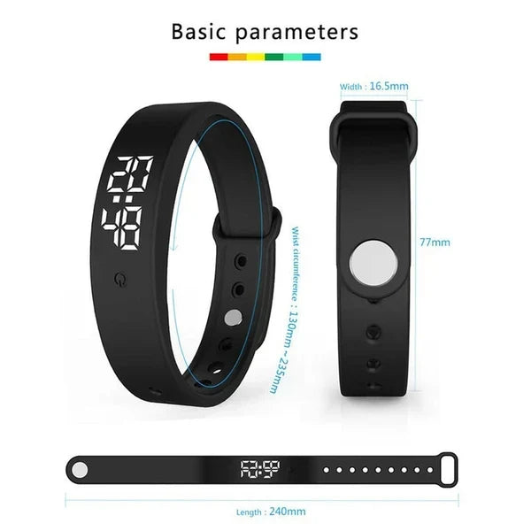 ⌚ DABAR 50 % NUOLAIDA! ❤️ Išmanioji sveikatos apyrankė – fitneso stebėjimo priemonė, širdies ritmo monitorius ir žingsniamatis 🏃-LT