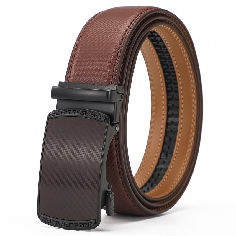 🔥Leather Ratchet Belt With Adjustable Buckle