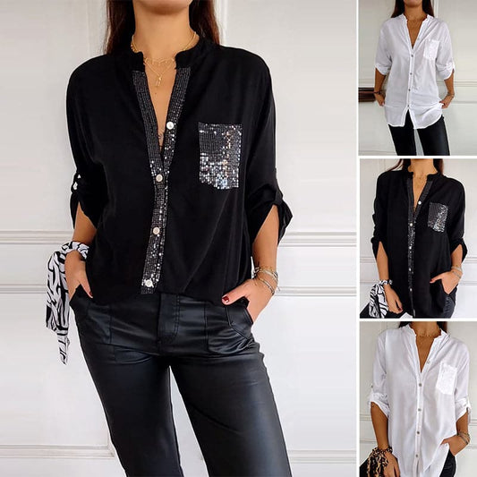 🔥2025 Casual patchwork τοπ με πούλιες-GR