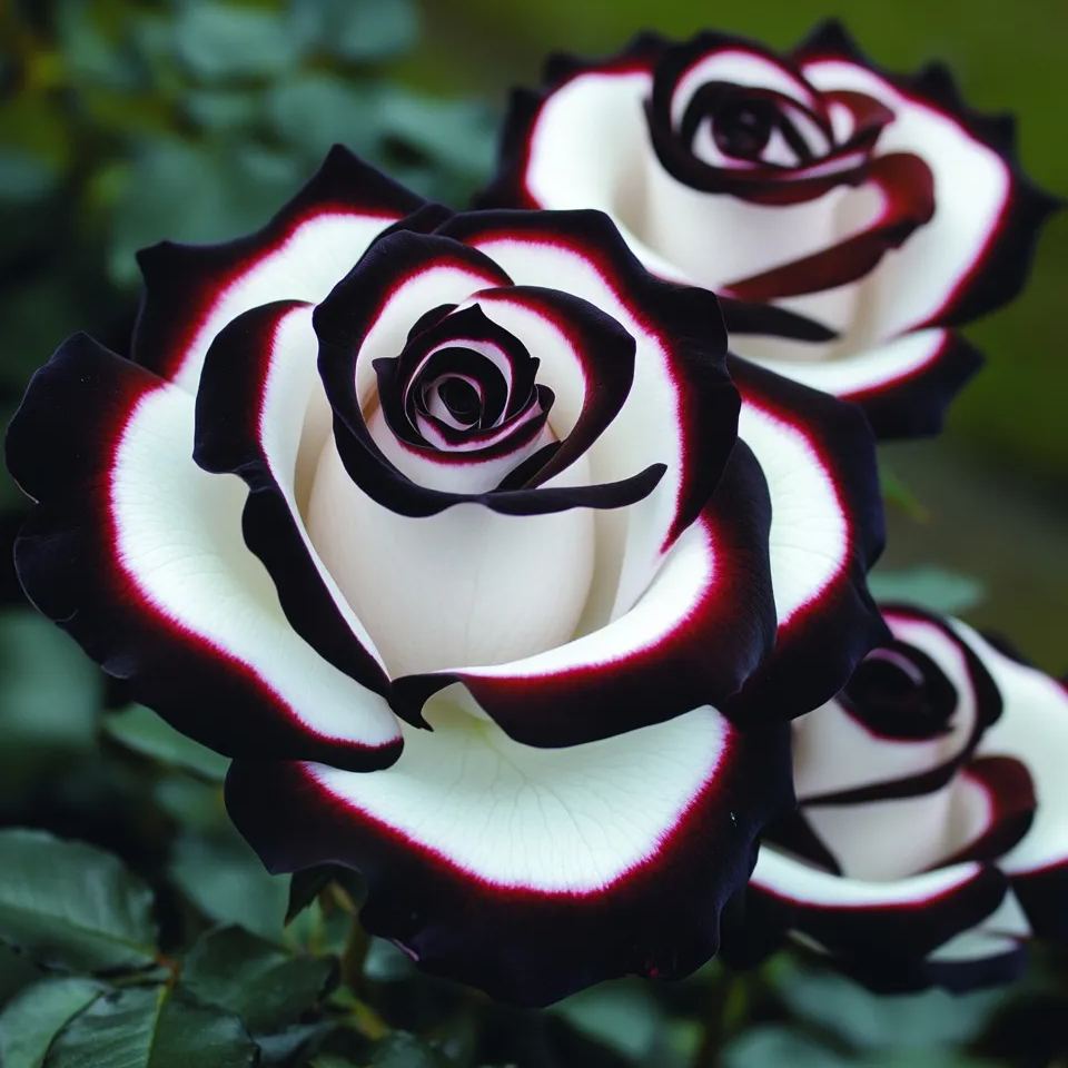 Rosa rara Blue Moon 🌌 y rosa de encaje multicolor 🌈🌹-ES