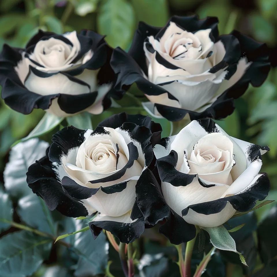 Rosa rara Blue Moon 🌌 y rosa de encaje multicolor 🌈🌹-ES