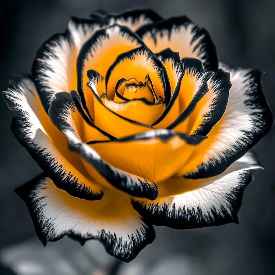 Rosa rara Blue Moon 🌌 y rosa de encaje multicolor 🌈🌹-ES