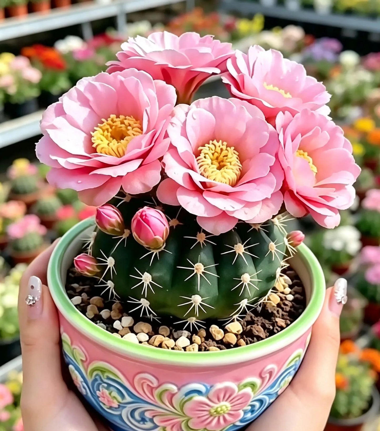 🌵 Upoznajte svog novog najboljeg prijatelja – kaktus Gymnocalycium baldianum! 💕-HR
