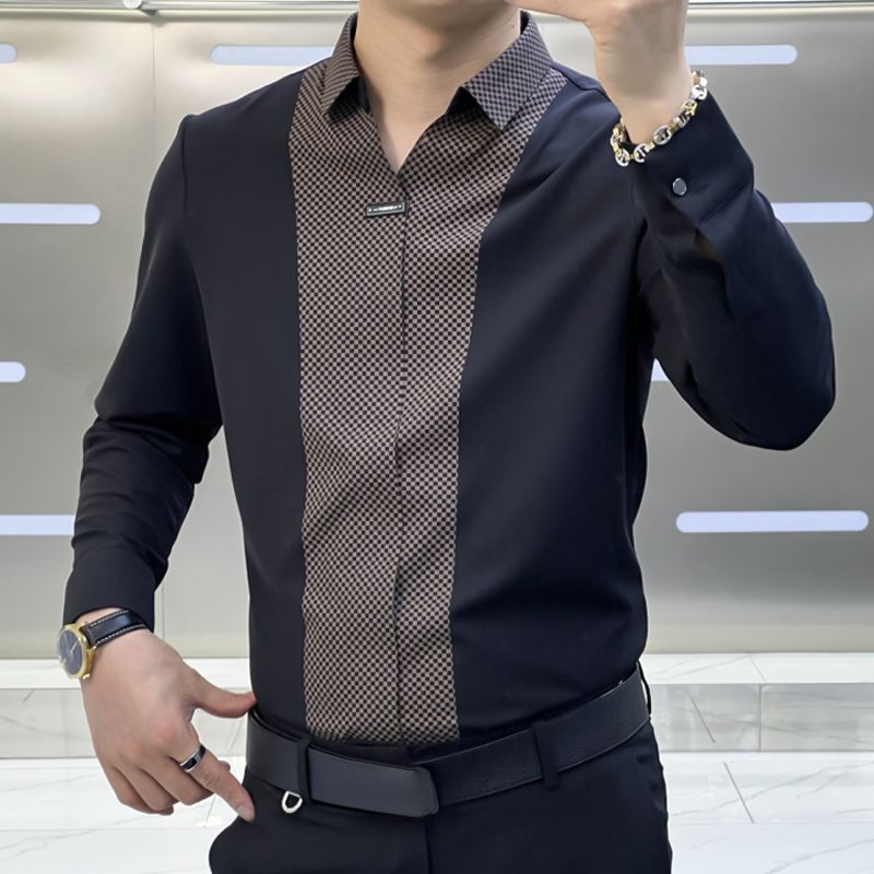 👔 Įprasto verslo stiliaus vyriški marškinėliai-LT