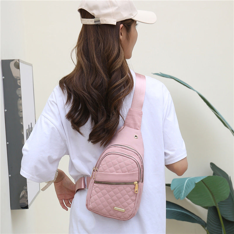 💥Bolso de pecho con cremallera y múltiples bolsillos-ES