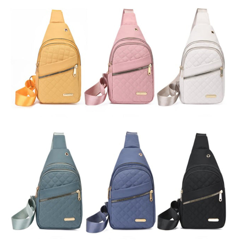 💥Bolso de pecho con cremallera y múltiples bolsillos-ES