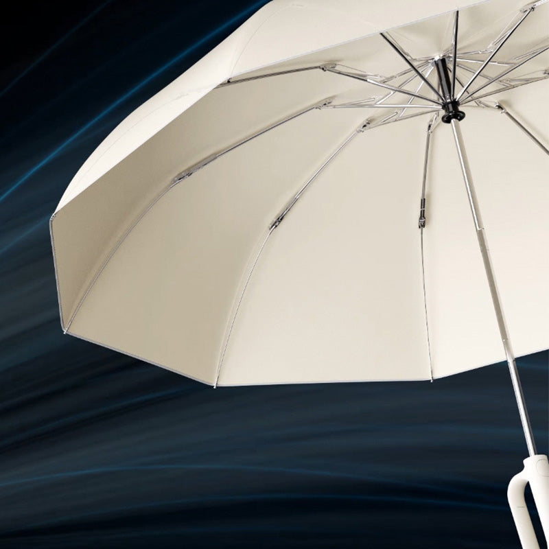 ☂️✨ ¡Paraguas con franja reflectante de seguridad! Se expande y contrae invertidamente sin salpicar agua, buena visibilidad en entornos oscuros.-ES