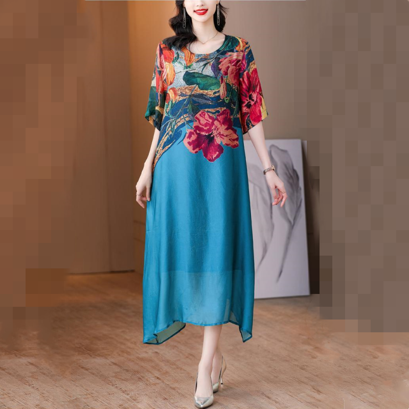 👗Κομψά φλοράλ φορέματα για γυναίκες σε μεγάλα μεγέθη-GR
