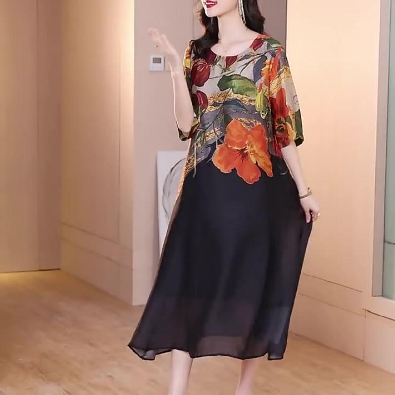 👗Κομψά φλοράλ φορέματα για γυναίκες σε μεγάλα μεγέθη-GR