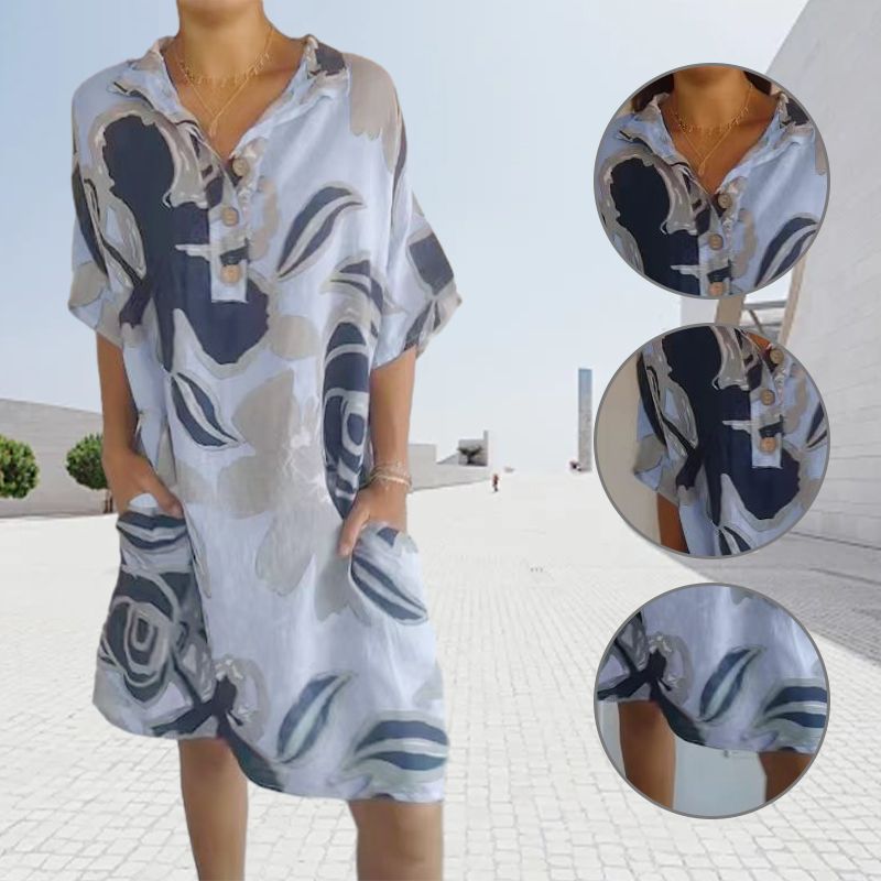 🔥Vestido casual elegante con estampado para mujer-ES