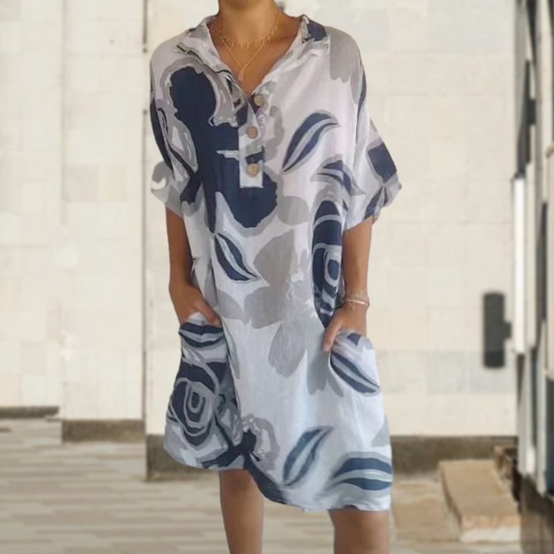 🔥Vestido casual elegante con estampado para mujer-ES