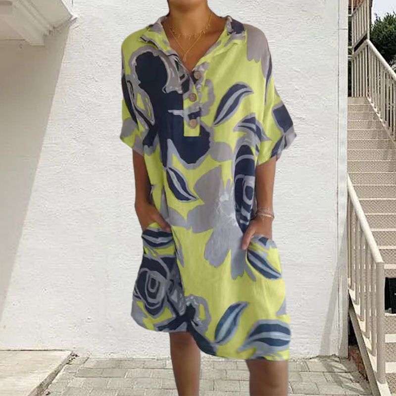 🔥Vestido casual elegante con estampado para mujer-ES