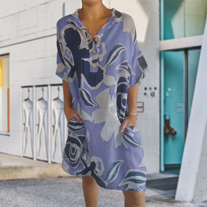 🔥Vestido casual elegante con estampado para mujer-ES
