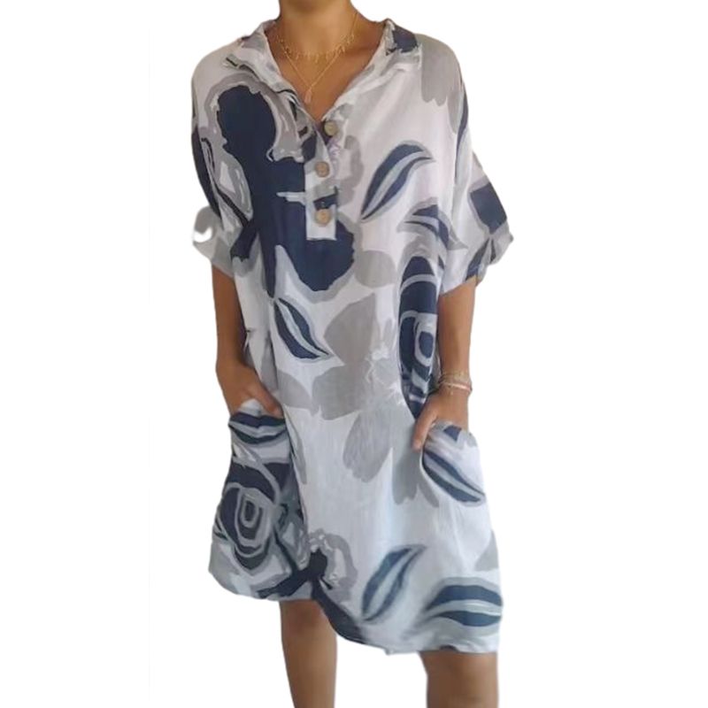 🔥Vestido casual elegante con estampado para mujer-ES