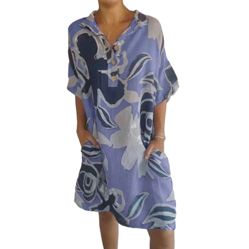 🔥Vestido casual elegante con estampado para mujer-ES