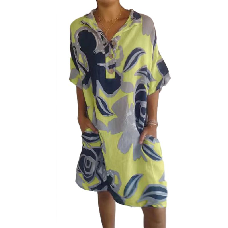 🔥Vestido casual elegante con estampado para mujer-ES