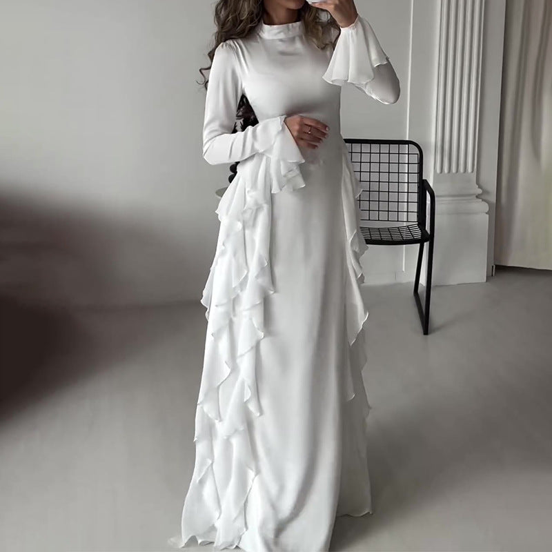 【✨Máxima elegancia】👗Vestido de manga ancha-ES