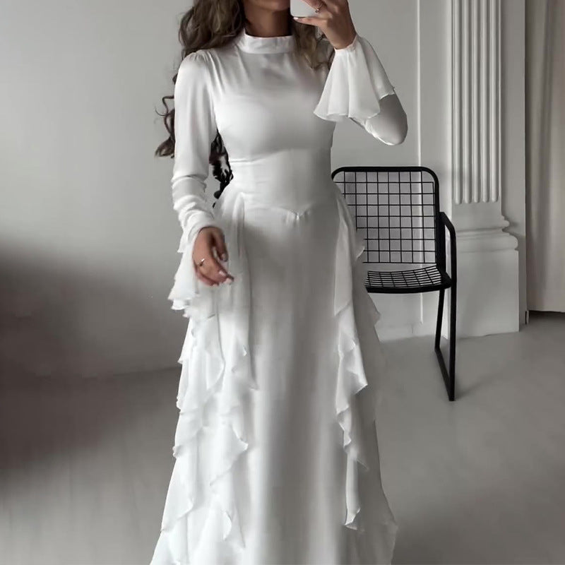 【✨Máxima elegancia】👗Vestido de manga ancha-ES
