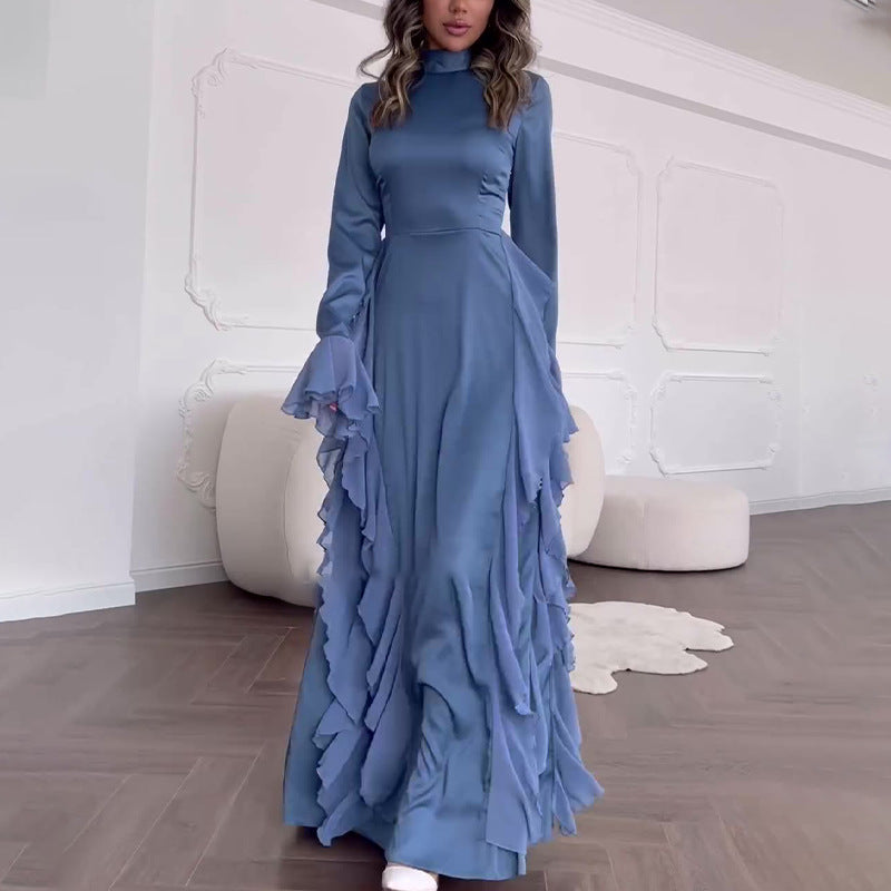 【✨Máxima elegancia】👗Vestido de manga ancha-ES