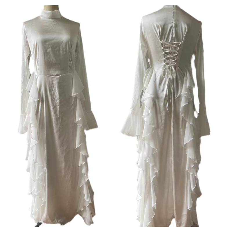 【✨Máxima elegancia】👗Vestido de manga ancha-ES