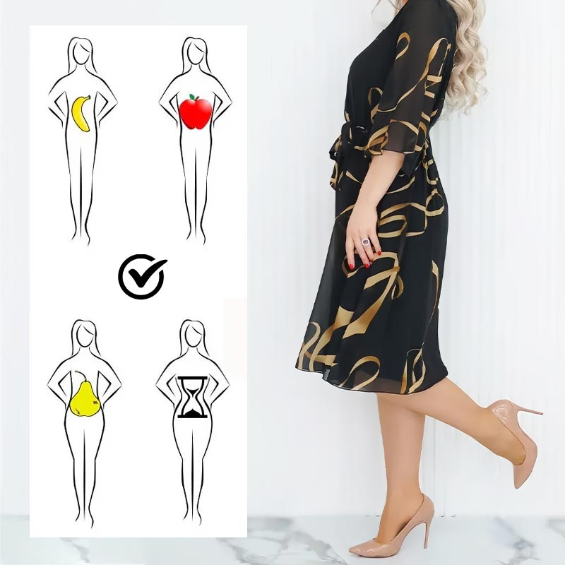 🌸Elegantiška laisva midi suknelė surakintomis rankovėmis-LT