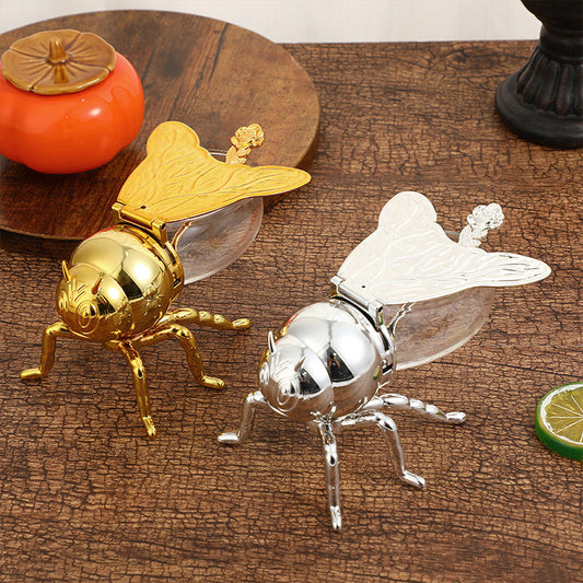 🍯Tarro de miel retro creativo con forma de abeja-ES