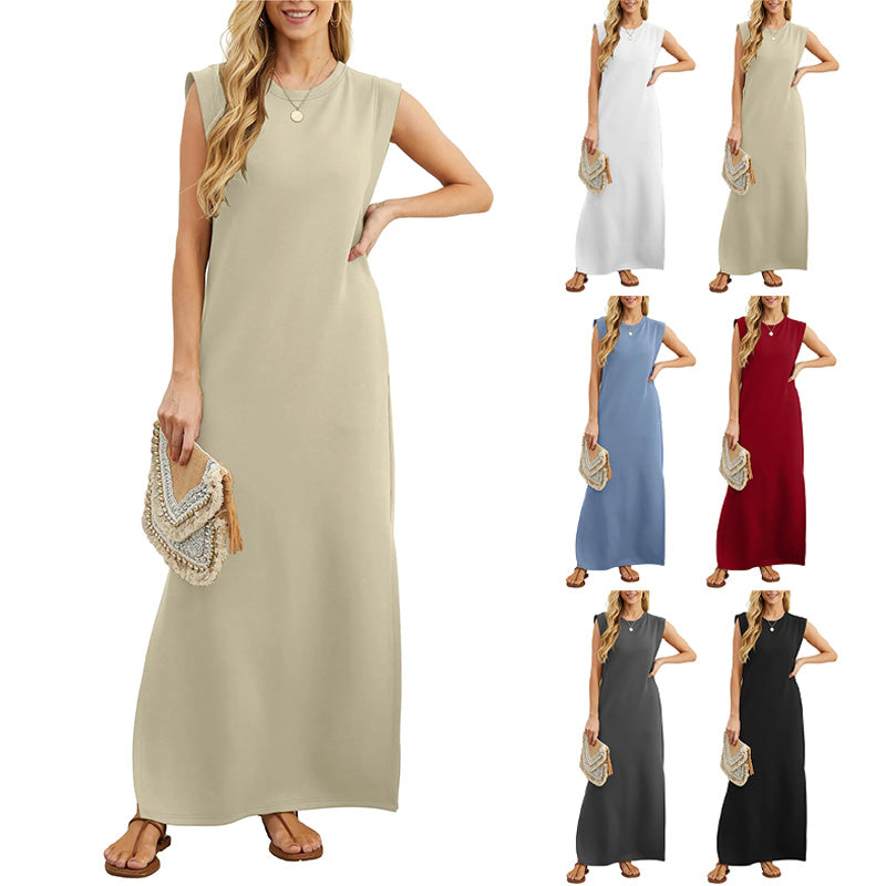 👗Vestido casual sin arrugas para mujer con parte inferior✨-ES