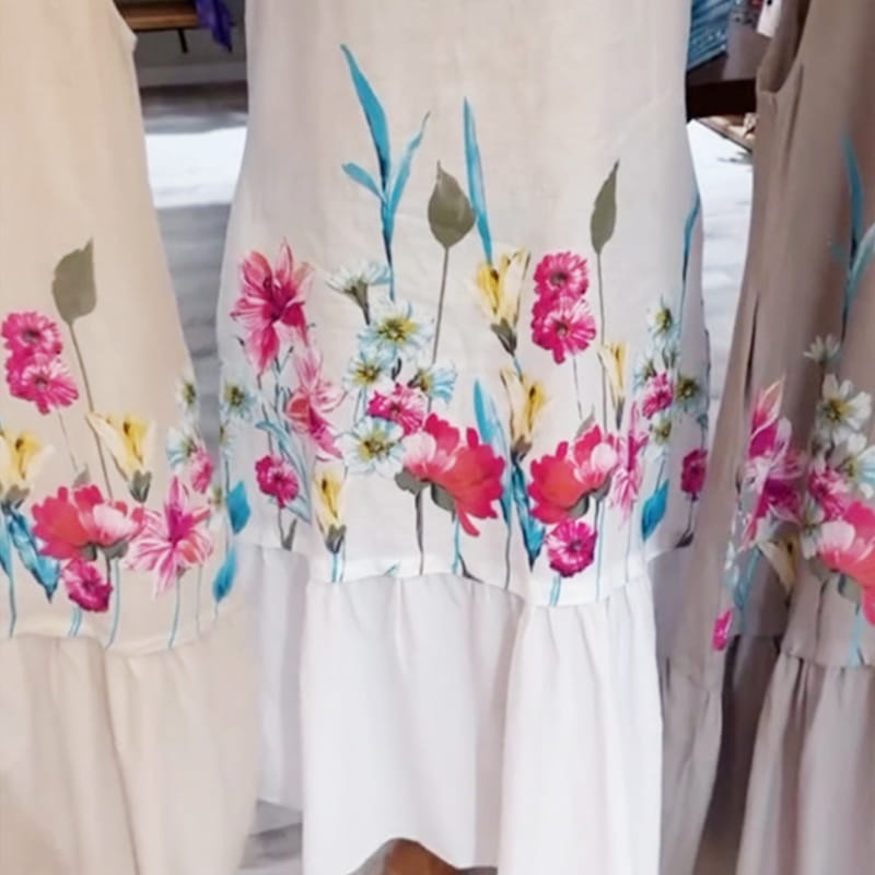 【S-4XL】🌸Dámske voľné kvetinové šaty bez rukávov s okrúhlym výstrihom-SK