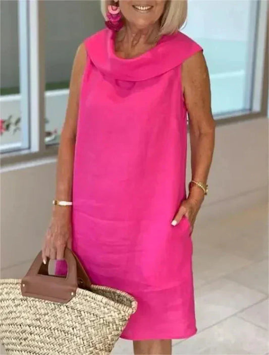💖Ventas limitadas, 49% DTO💖Vestido de verano con cuello con volantes-ES