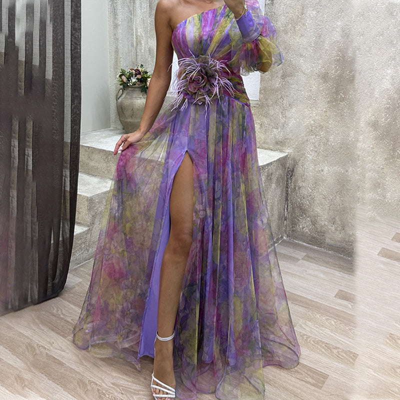 ✨【Mago Adelgazante】. Vestido con bloques de color Mirage✨-ES