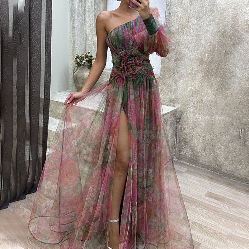 ✨【Mago Adelgazante】. Vestido con bloques de color Mirage✨-ES