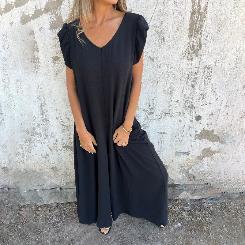 ✨ Novedad 2025 Vestido de mujer con escote en V y estampado de leopardo-ES