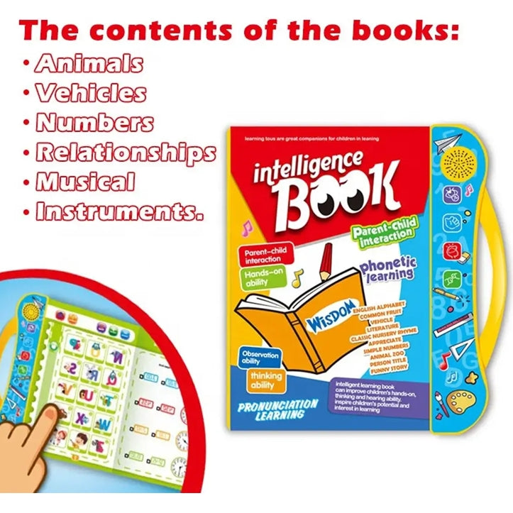 🎄[El mejor regalo para niños] Libro inteligente para aprender pronunciación-ES