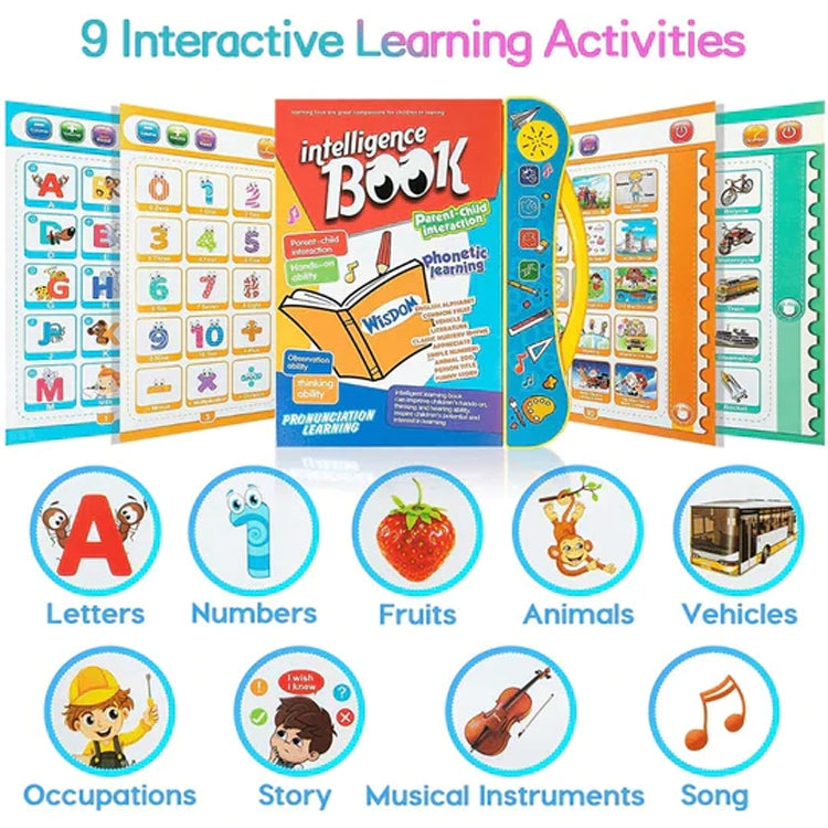 🎄[El mejor regalo para niños] Libro inteligente para aprender pronunciación-ES