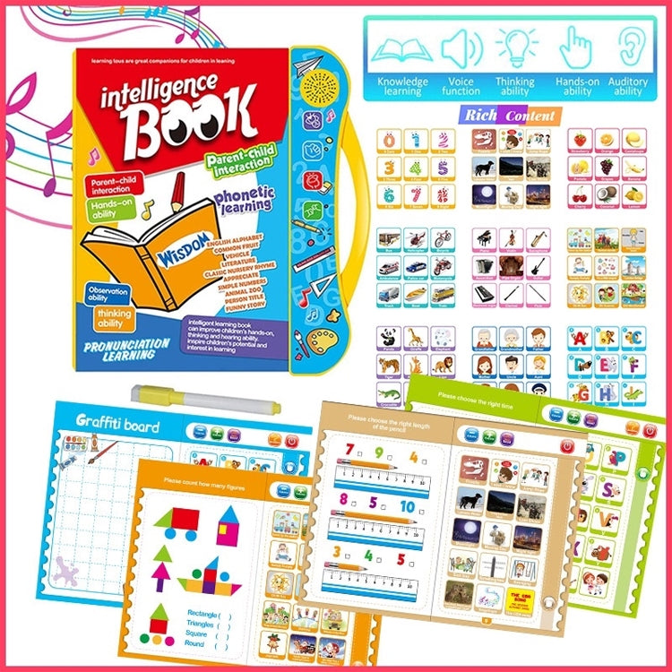 🎄[El mejor regalo para niños] Libro inteligente para aprender pronunciación-ES
